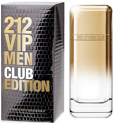 Carolina Herrera 212 VIP Men Club Edition туалетна вода 100 ml. (Кароліна Еррера 212 Віп Мен Клаб Эдишн), фото 2