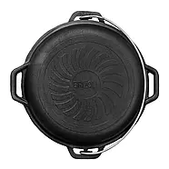 Казан чавунний туристичний з кришкою сковородою 8л, фото 10