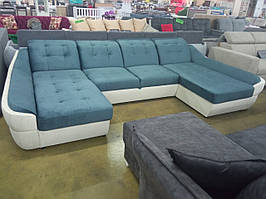 Диван кутовий Спейс (Техас) П2 Віко біло-голубий