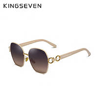 Женские поляризационные солнцезащитные очки KINGSEVEN N7898 Beige Gray Код/Артикул 184