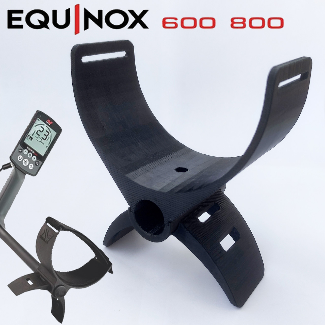 Посилений підлокітник металошукача Equinox 600-800 під штангу 22 мм (чорний) Код/Артикул 123969