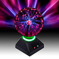 Плазмовий шар Блискавка Plasma Ball 4 дюйми Настільна Лампа