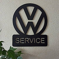 Панно декоративная картина на стену Volkswagen SERVICE 490х600 acr-p000099