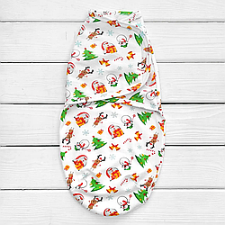 Дитяча пелюшка-кокон на липучці "Асорті" 0-3 міс