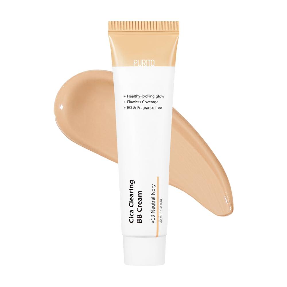 Purito Cica Clearing BB Cream Neutral Ivory №13 - BB крем з екстрактом центелли азіатської, 30 мл, фото 1