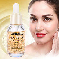 Ліфтинг-сироватка lanbena gold silk collagen,золотий шовк кола