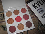 Тіні kyshadow the burgundy palette, палітра тіней на 9 відтінків, фото 4