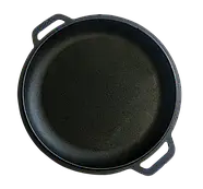 Казан чавунний туристичний з кришкою сковородою 8л, фото 8