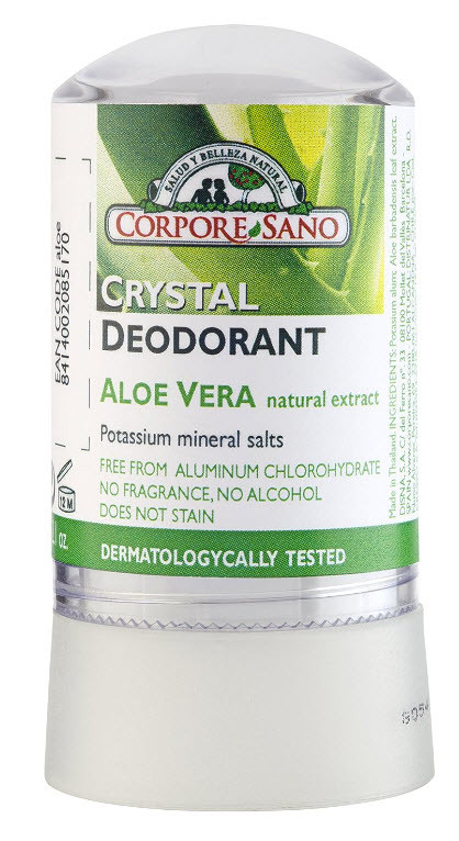 Мінеральний дезодорант Potassium Alum Corpore San 60 г. (алое вера)