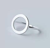 Кільце срібло 925 покриття колечко мінімалізм каблучка, фото 2