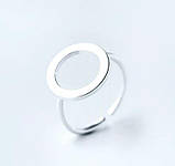 Кільце срібло 925 покриття колечко мінімалізм каблучка, фото 4