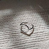 Кільце срібло 925 покриття колечко мінімалізм каблучка, фото 10