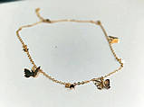 Ланцюжок чокер метелики зірки кольє намисто з підвісками, фото 8