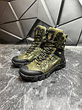 Берці Зимові Чоловічі Армійські (ЗСУ) Хакі Черевики Тактичні Зимові, фото 2