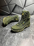 Берці Осінні Чоловічі Армейські (ЗСУ) Хакі Черевики Тактичні Демісезонні, фото 2