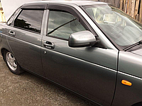 Дефлекторы окон на скотче ВАЗ 2110, 2112 AV-Tuning ветровики на двери авто