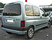 Дефлекторы окон на скотче Citroen Berlingo I 1996-2008 AV-Tuning ветровики на двери авто