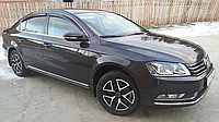 Дефлекторы окон на скотче Volkswagen Passat B6 / B7 седан 2005-2014 ветровики на авто