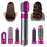 Фен - Стайлер 5в1 HAIR BRUSH Styler + Коробка чехол, Мультистайлер 5 в 1 Hot AIR Styler, Іонний стайлер для волосся, фото 6