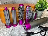 Фен - Стайлер 5в1 HAIR BRUSH Styler + Коробка чехол, Мультистайлер 5 в 1 Hot AIR Styler, Іонний стайлер для волосся, фото 2