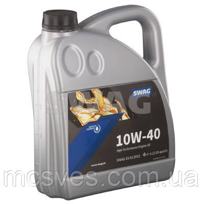 Моторна олива напівсинтетична Swag SAE 10W40 4L, SW 15932932