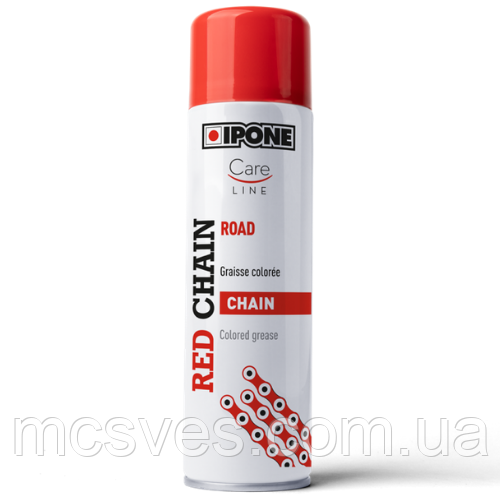 Червоне мастило ланцюга IPONE Spray RED Chain, 250 мл спрей