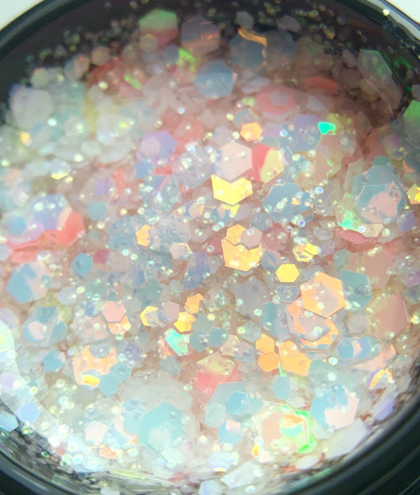 Гель для дизайну нігтів Saga Professional Galaxy Glitter №13, 5 г