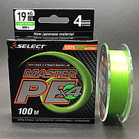 Шнур Select Master PE 100m (салат.) 0.16mm 19kg