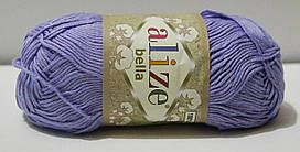 Нитки пряжа для в'язання бавовняна BELLA Белла 100 від ALIZE Алізе № 158 - лаванда