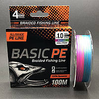 Шнур Select Basic PE Multicolor 100m 0.14mm 15lb/6.8kg