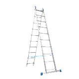 Драбина алюмінієва трисекційна 3х10 (5,6 м), фото 2