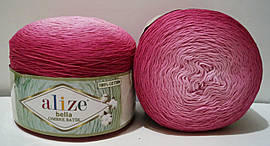 Нитки пряжа для в'язання бавовняна BELLA OMBRE BATIK Белла Омбре Батик від ALIZE Алізе № 7405