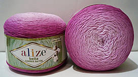 Нитки пряжа для в'язання бавовняна BELLA OMBRE BATIK Белла Омбреtе Батик від ALIZE Алізе № 7429