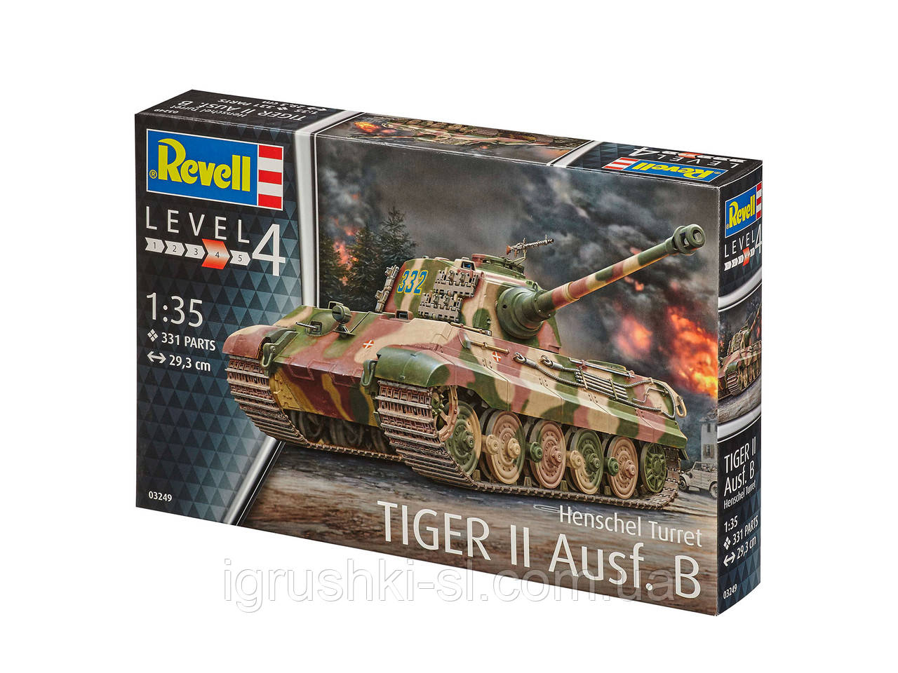 Збірна модель (1:35) Танк Tiger II Ausf.B ("Королівський Тигр" з вежею Henschel)