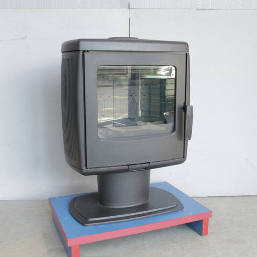 Купить Чугунная печь камин на ноге со стеклянной дверцей, каминофен ...