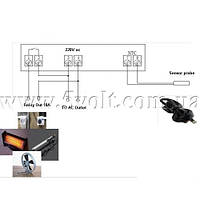 Терморегулятор-програмований термостат в корпусі живлення 220В, фото 8