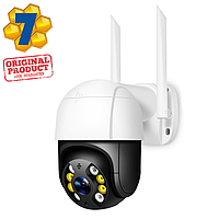 "PTZ-D4" Уличная IP Wi-Fi камера Наблюдения Видеонаблюдения Купольная Поворотная IP66 бело-черная