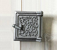 Двері чавунні для печі, каміна, люк сажний прочистний KHLP Татарка М2 (155x150)