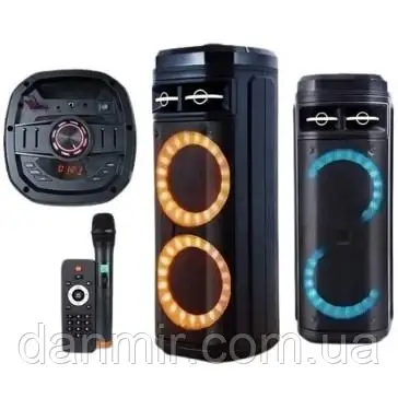 Портативна акустика з мікрофоном ZXX-5511 Колонка Караоке (1MIC+MP3+USB+BT), фото 1