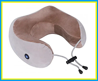 Массажная подушка для шеи U-SHAPED Massage pillow GP-PM 001, массажёр роликовый для шеи,подушка массажная,qwe