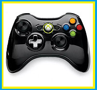 Джойстик XBox X360 беспроводной игровой геймпад с вибрацией,контролер Bluetooth для xbox Черный,qwe