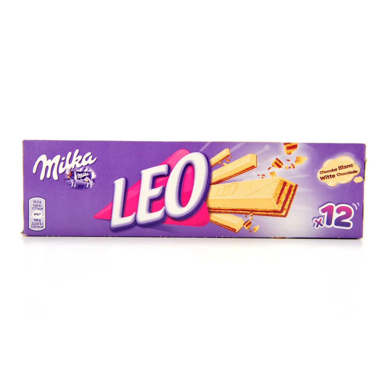Вафельні батончики Milka Leo Milk Сhocolate 12 х 33 g, фото 1