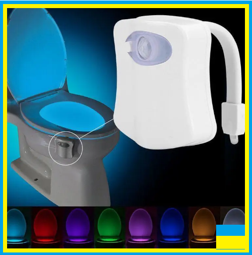 Підсвітка для унітаза з датчиком руху Light bowl,8 кольорів, Антибактеріальна дія,qwe