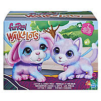 Набір із 2 інтерактивних плюшевих іграшок Цуценя та кошеня серія цукрова вата, Fur real.