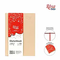 Блокнот/скетчбук Rosa Studio A5 "Кремовый", 14.8х21 см, 100 г/м², 96 листов, RS_16R5017 (4823098506515).