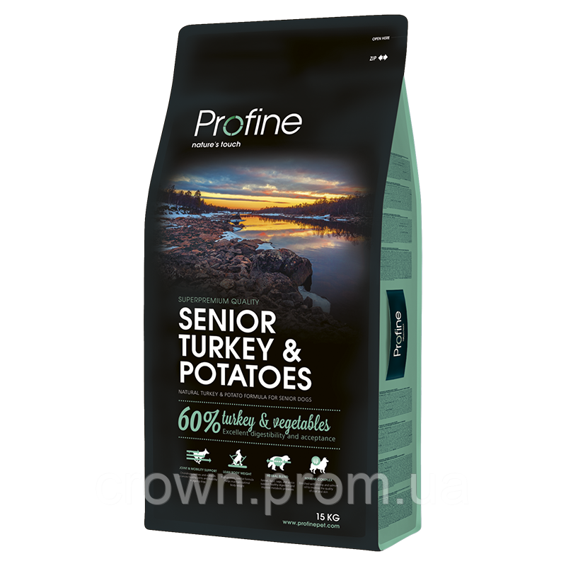 Profine Senior Turkey & Potatoes 15 кг / Профайн Сеньйор Індичка та Картопля 15 кг — корм для собак (122708-12)