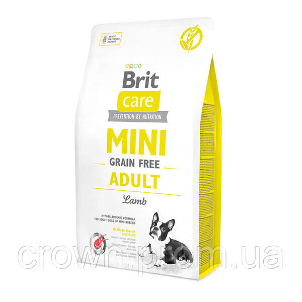 Сухий корм для собак Brit Care Grain-free Mini Adult Lamb 7 кг (122643-12)
