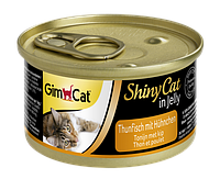 Влажный корм для котов GimCat ShinyCat in Jelly с тунцом и курицей 70 г (078309-12)