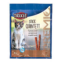 Лакомство для кошек Trixie Premio Stick Quintett (ягненок и индейка), 5 шт х 5 г (141716-12)