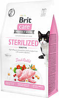 Brit Care Sterilized Sensitive Fresh Rabbit 2 кг корм для кастрированных котов Брит Каре Стерилайзд